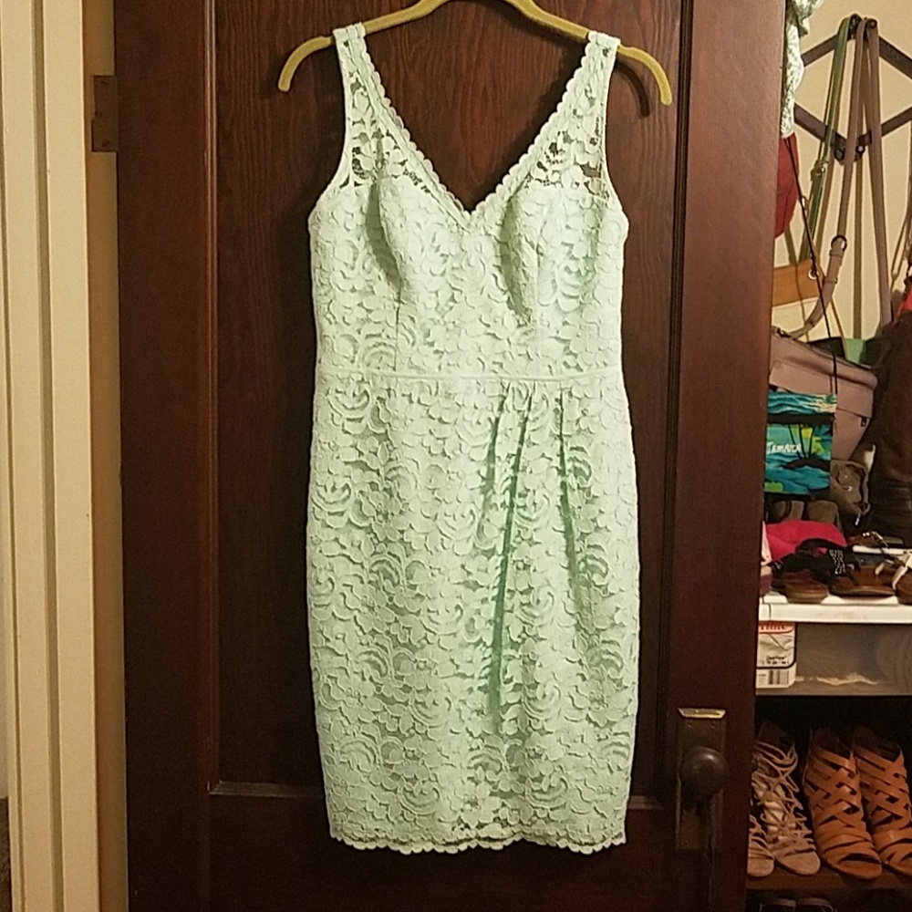 David's bridal bridesmaids dress 8 Mint color